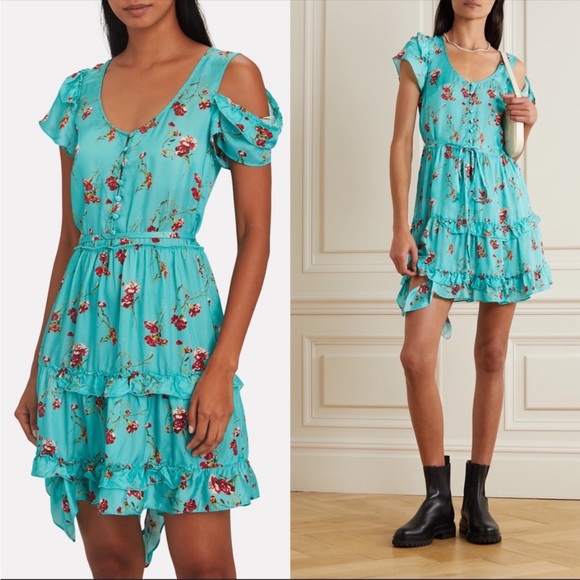 NEW R13 Deconstructed Floral Minidress, Medium - Picture 1 of 8